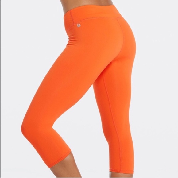 fabletics orange leggings